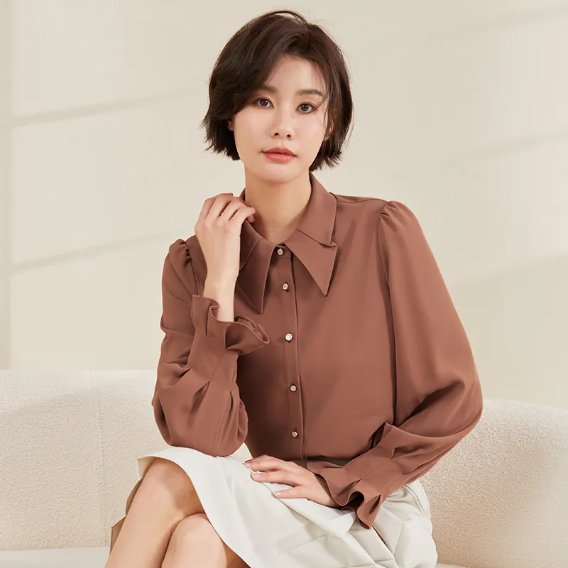 Mambe Shirts Women's Brick Red-2