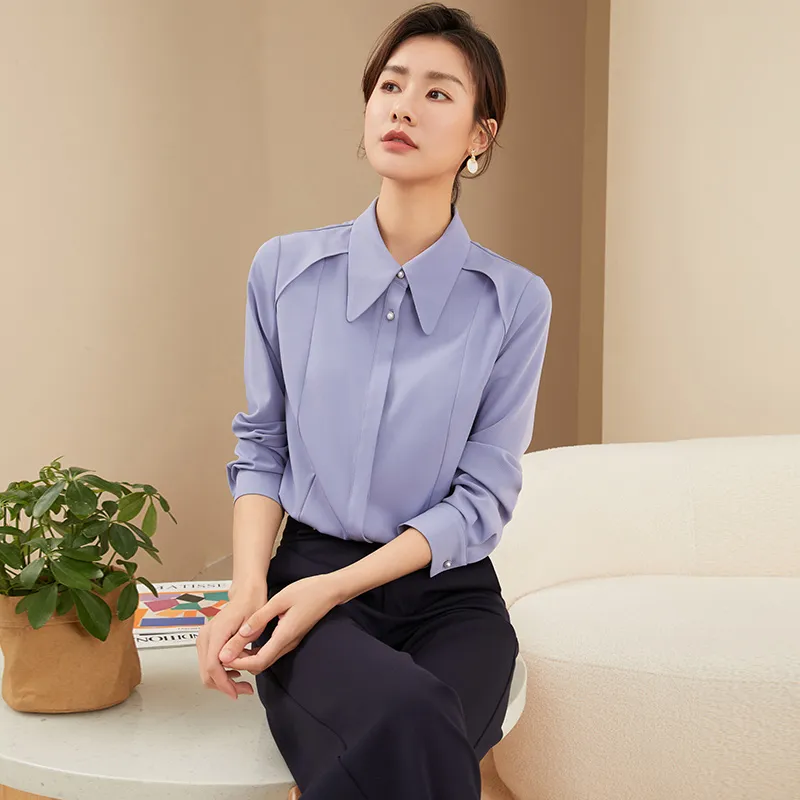 Mambe Shirts Women's Smoke Purple-4