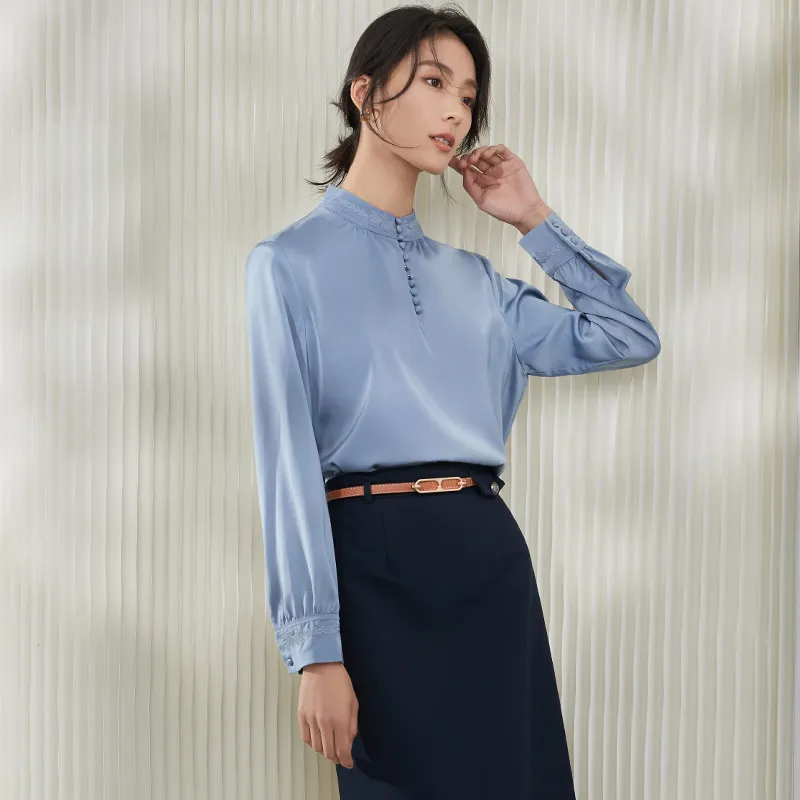 Mambe Shirts Women's Blue-3