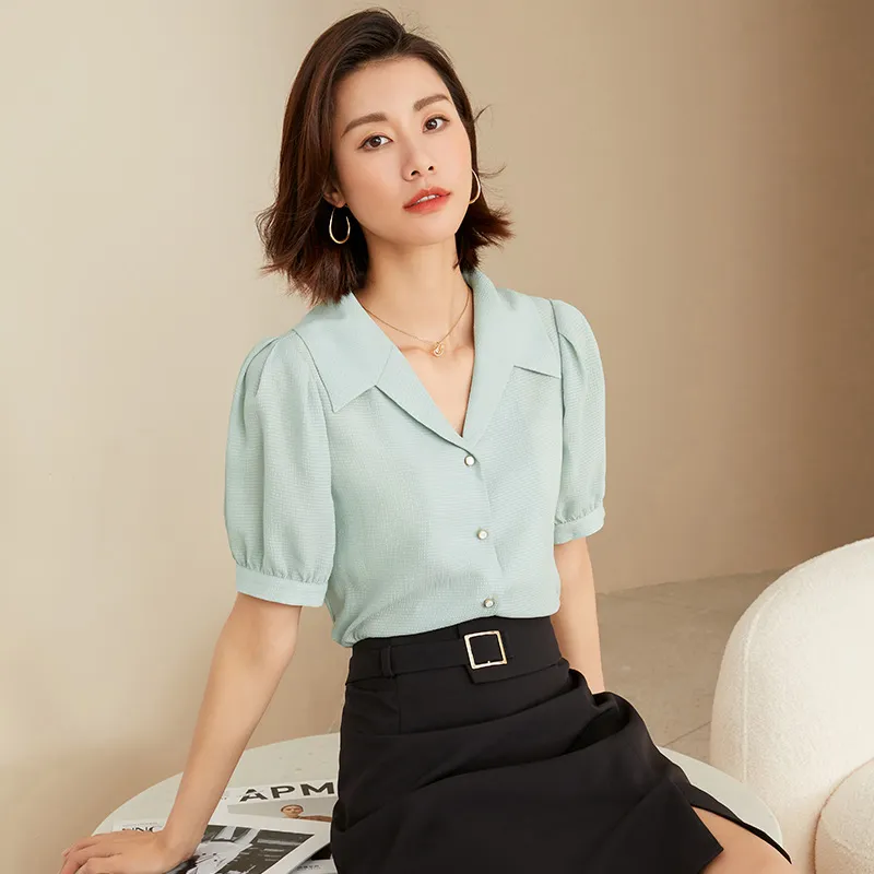Mambe Shirt Women's Light Green-2