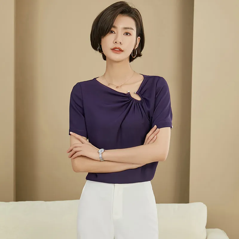 Mambe Shirts Women's Purple-1