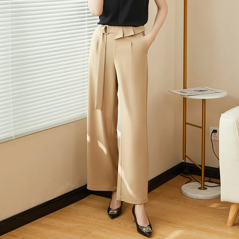 Mambe Casual Pants Women's Khaki-2