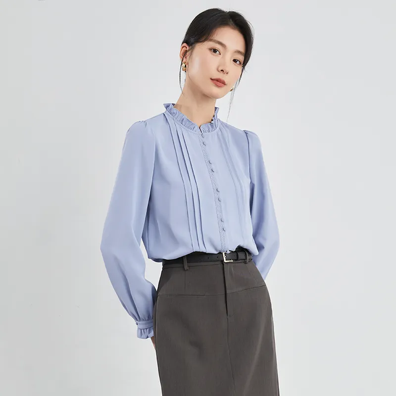 Mambe Shirts Women's Blue-3