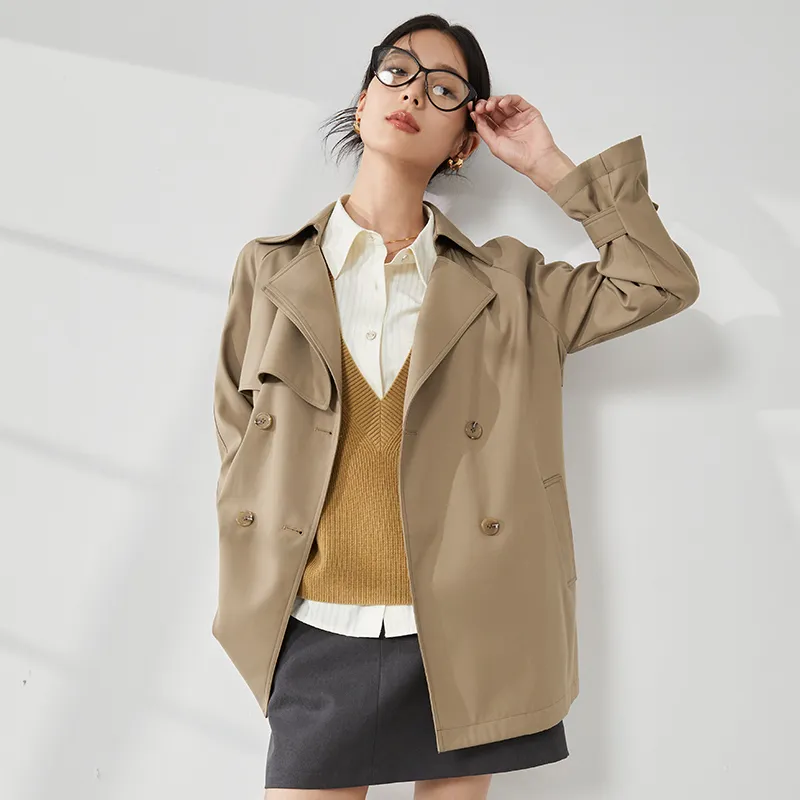 Mambe Trench Coat Women's Khaki-4