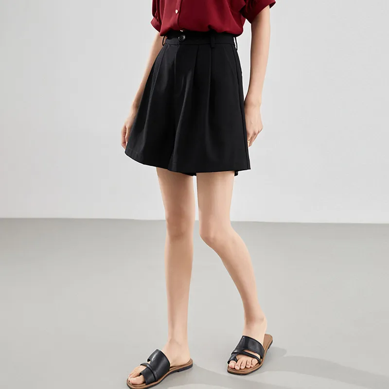 Mambe Casual Shorts Women's Black-5
