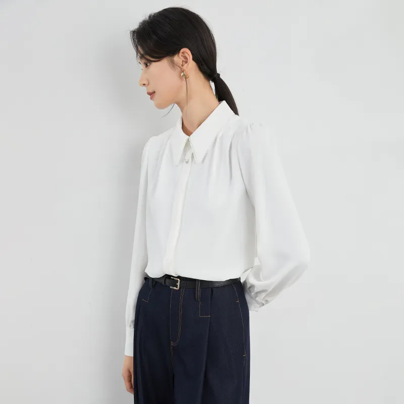 Mambe Shirts Women's White-5