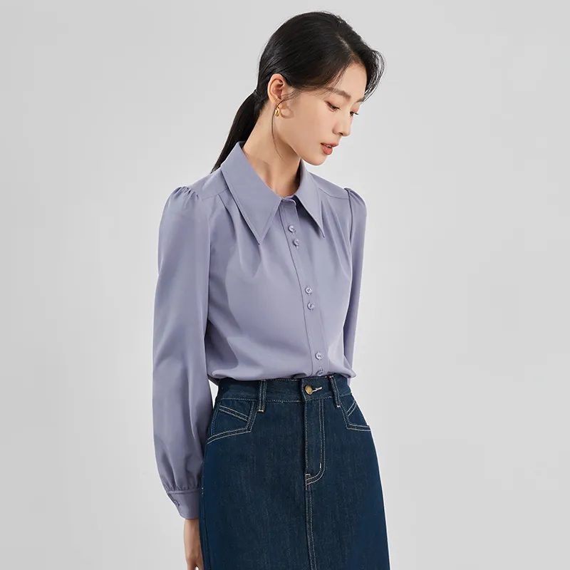 Mambe Shirt Women's Smoke Purple-4