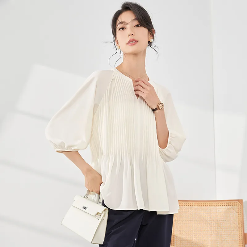 Mambe Shirts Women's Beige Apricot-2