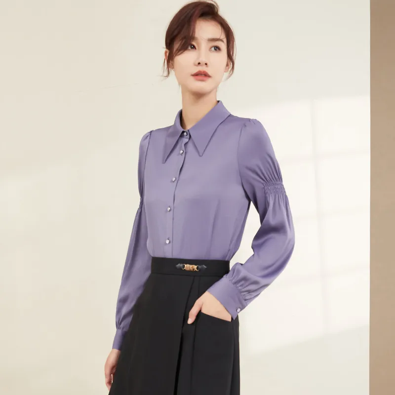 Mambe Shirts Women's Wisteria Purple-3