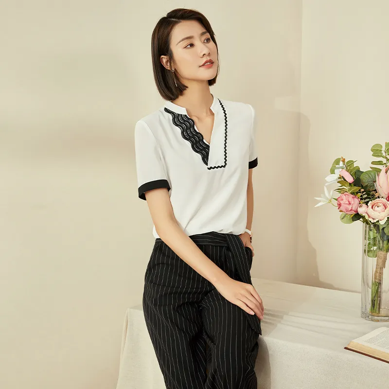 Mambe Shirts Women's White-1