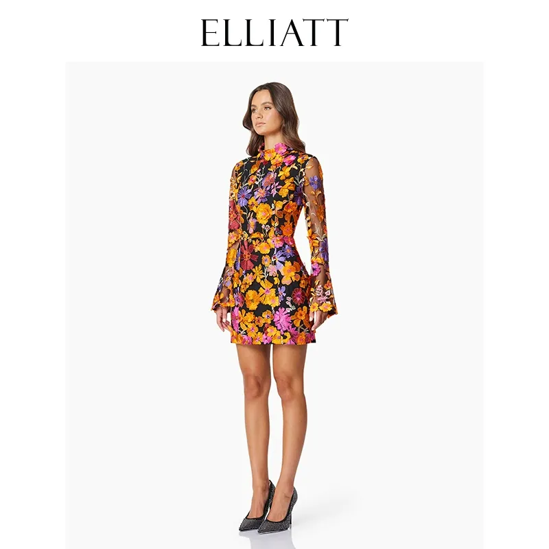 ELLIATTCOLLECTIVE Long Sleeved Dresses Women's Multicolor-3
