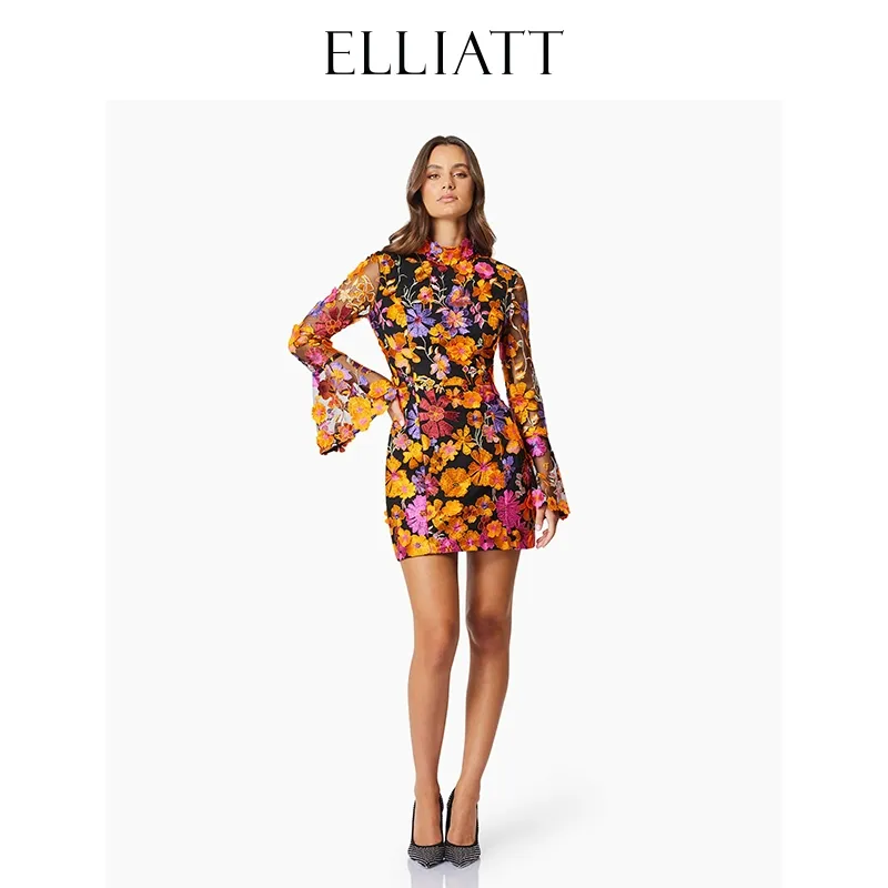 ELLIATTCOLLECTIVE Long Sleeved Dresses Women's Multicolor-1