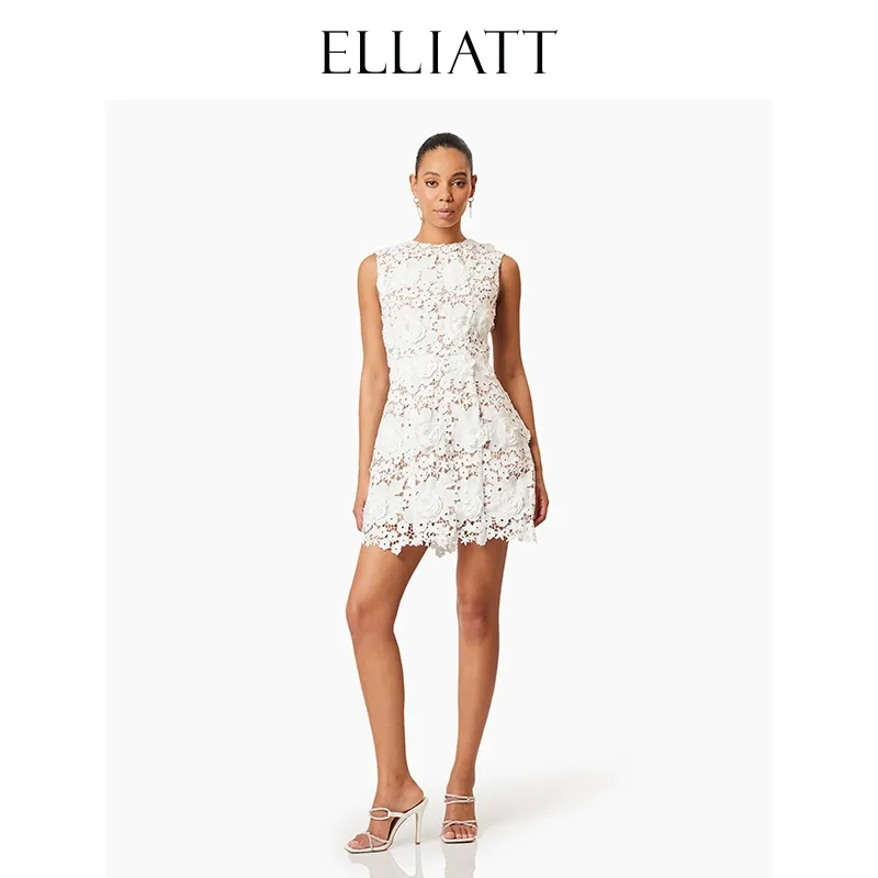 ELLIATTCOLLECTIVE Sleeveless Dress Women's White-1