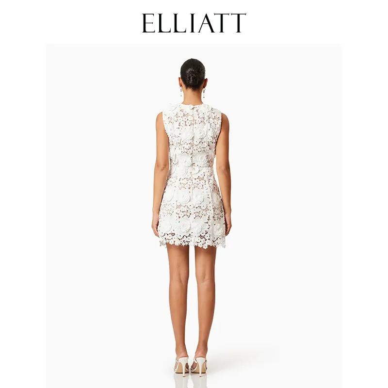 ELLIATTCOLLECTIVE Sleeveless Dress Women's White-3