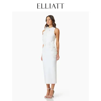 ELLIATTCOLLECTIVE Sleeveless Dress Women's White