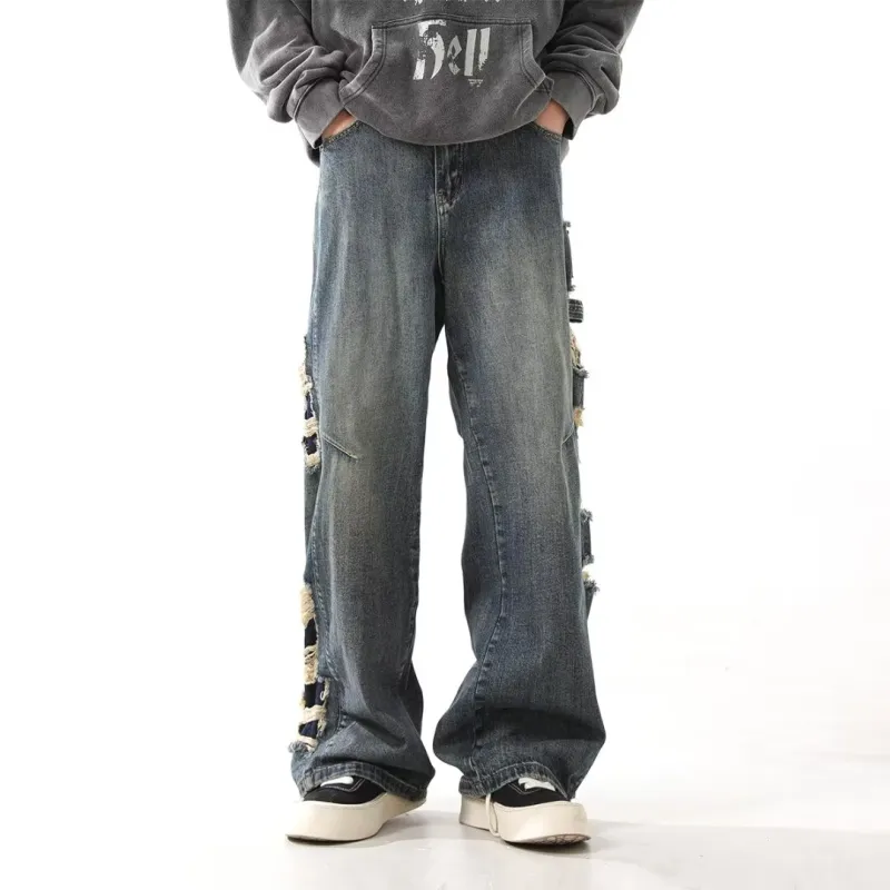 VIPGOOSE Jeans Unisex Blue-2