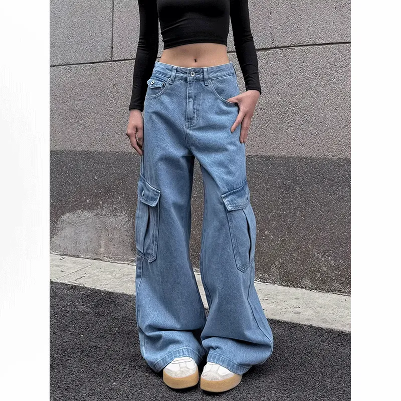 VIPGOOSE Jeans Unisex Blue-1