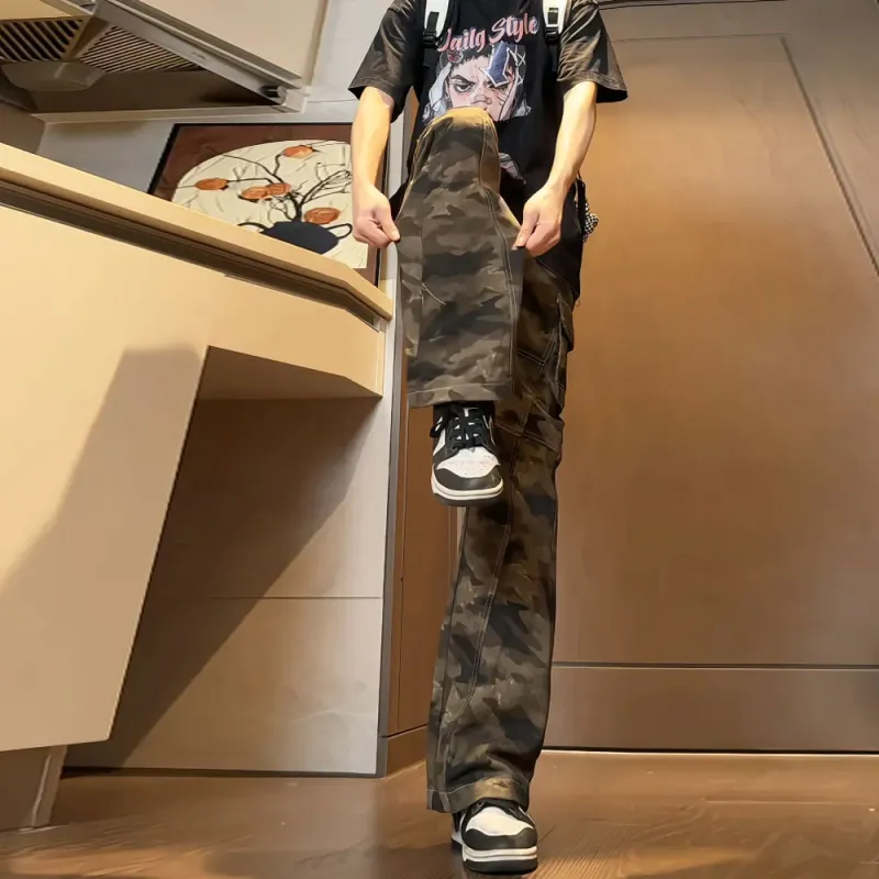 VIPGOOSE Jeans Unisex Camouflage-1