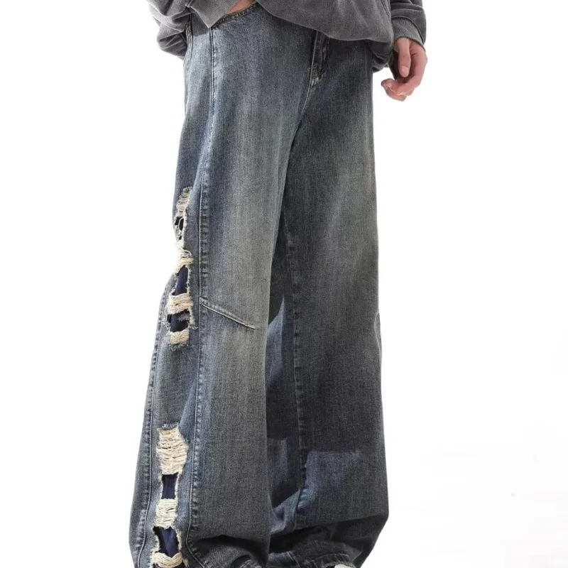 VIPGOOSE Jeans Unisex Blue-5