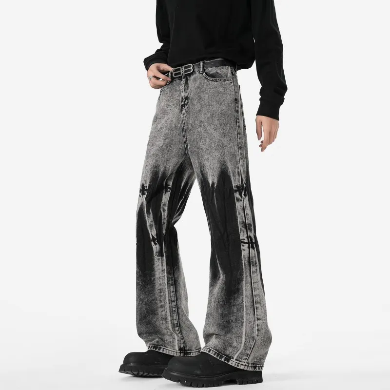 VIPGOOSE Jeans Unisex Black-4