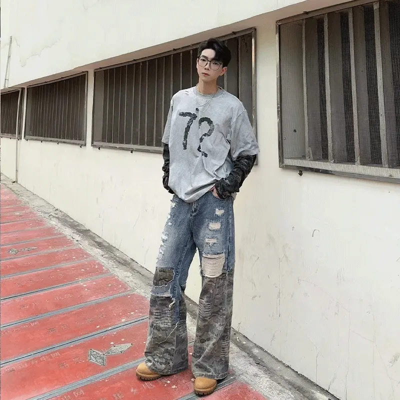 VIPGOOSE Jeans Unisex Blue-4