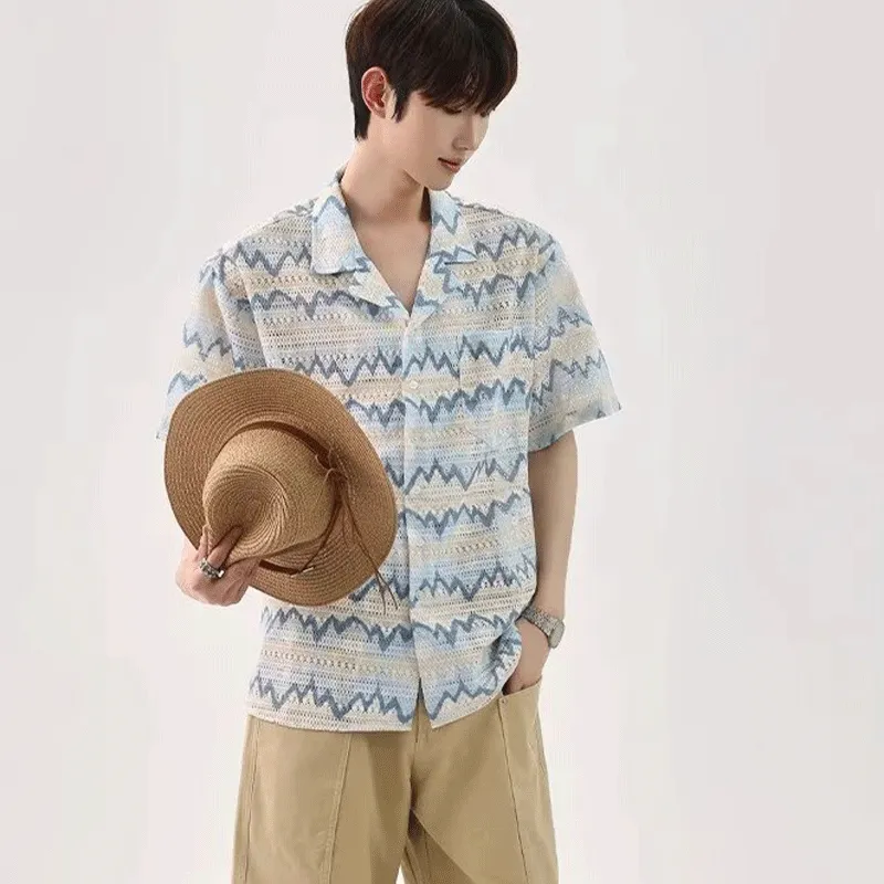 VIPGOOSE Shirts Unisex Blue-1