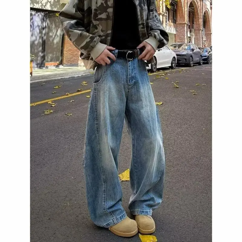 VIPGOOSE Jeans Unisex Blue-3