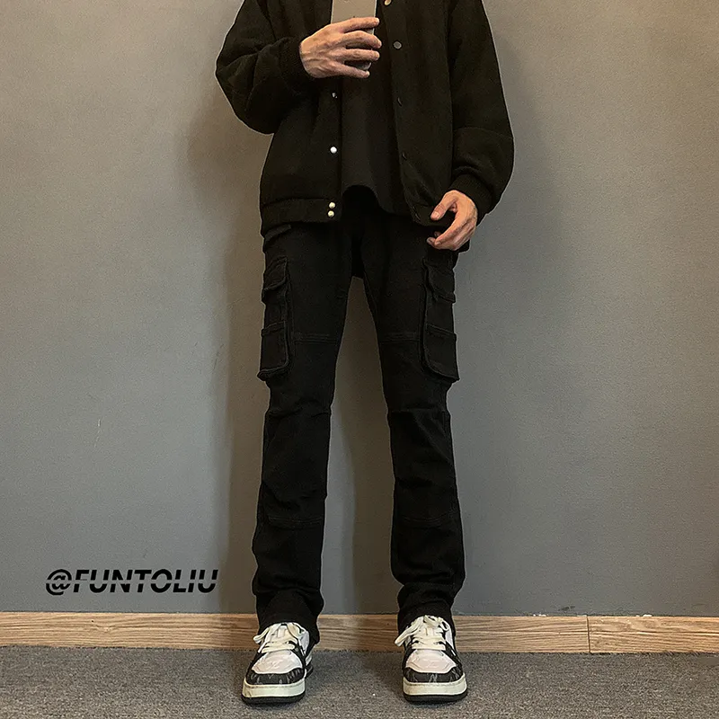 VIPGOOSE Jeans Unisex Black-4