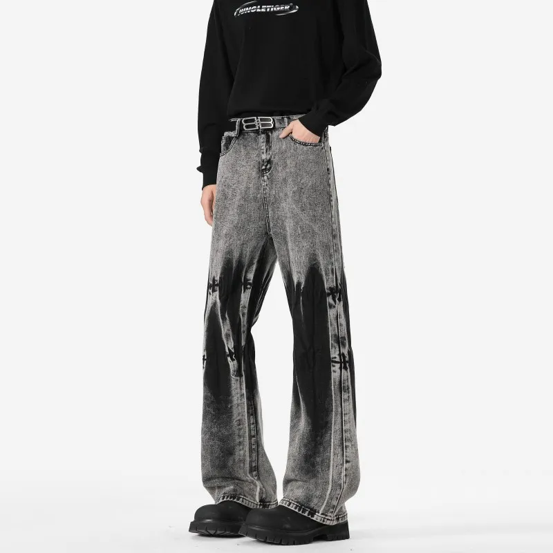 VIPGOOSE Jeans Unisex Black-1