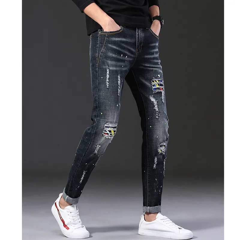 VIPGOOSE Jeans Unisex Black-6
