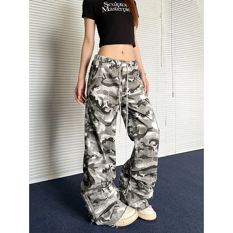 VIPGOOSE Jeans Unisex Camouflage-3