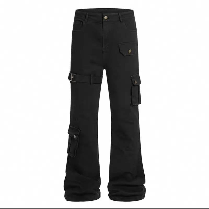 VIPGOOSE Jeans Unisex Black-5