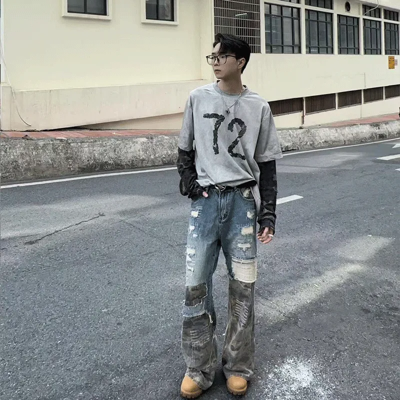 VIPGOOSE Jeans Unisex Blue-2