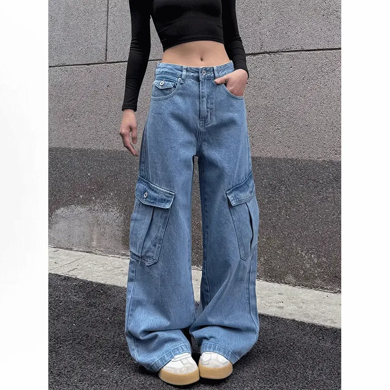VIPGOOSE Jeans Unisex Blue-2