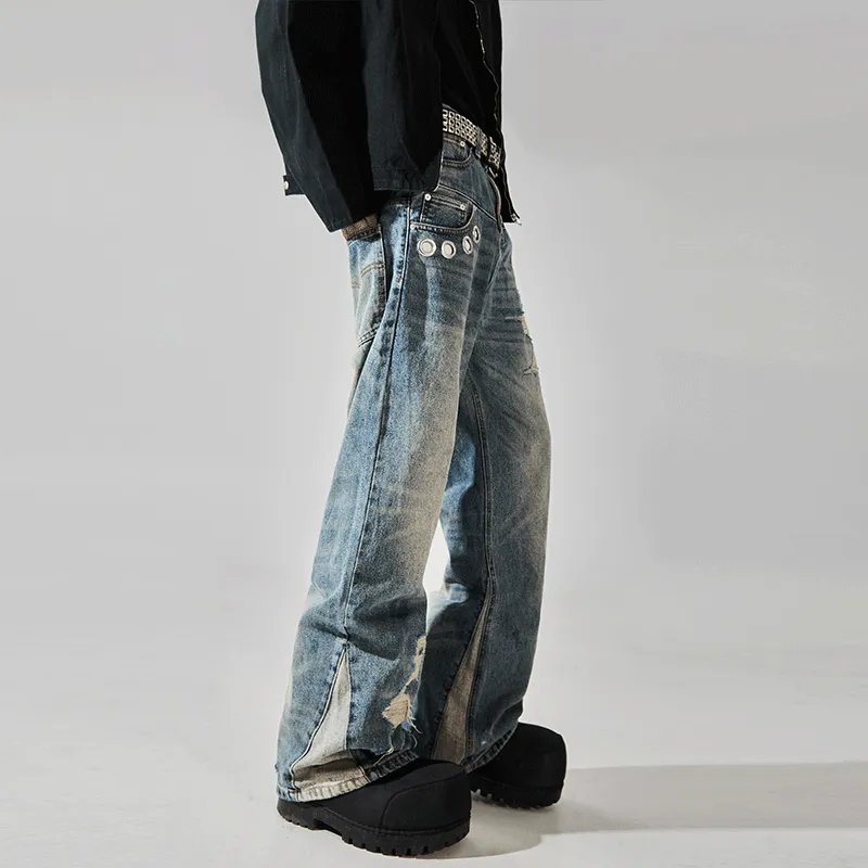 VIPGOOSE Jeans Unisex Blue-3