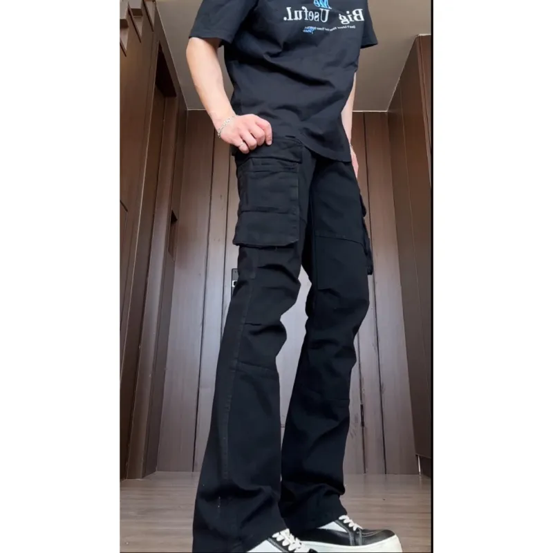 VIPGOOSE Jeans Unisex Black-2