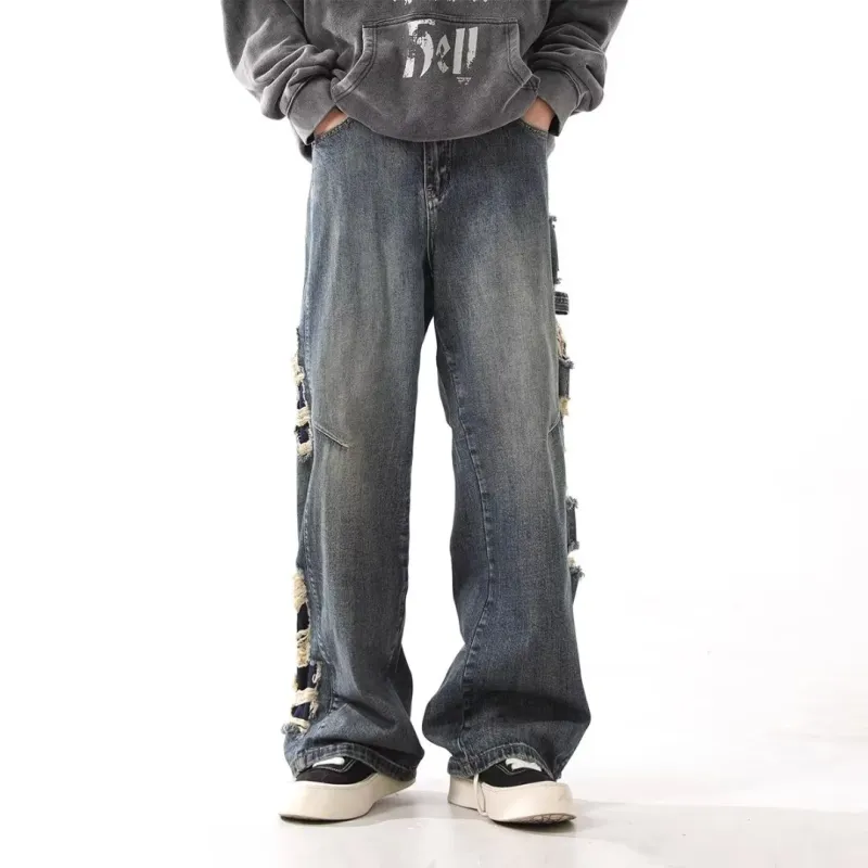 VIPGOOSE Jeans Unisex Blue-3