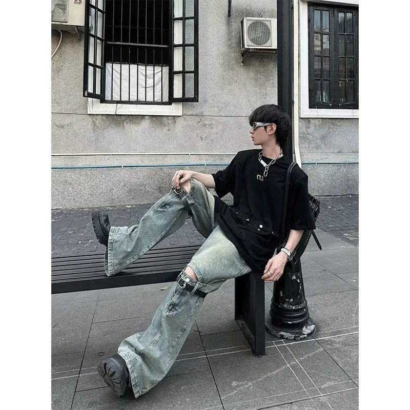 VIPGOOSE Jeans Unisex Blue-1