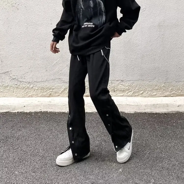 VIPGOOSE Jeans Unisex Black ☆☆☆☆☆-2