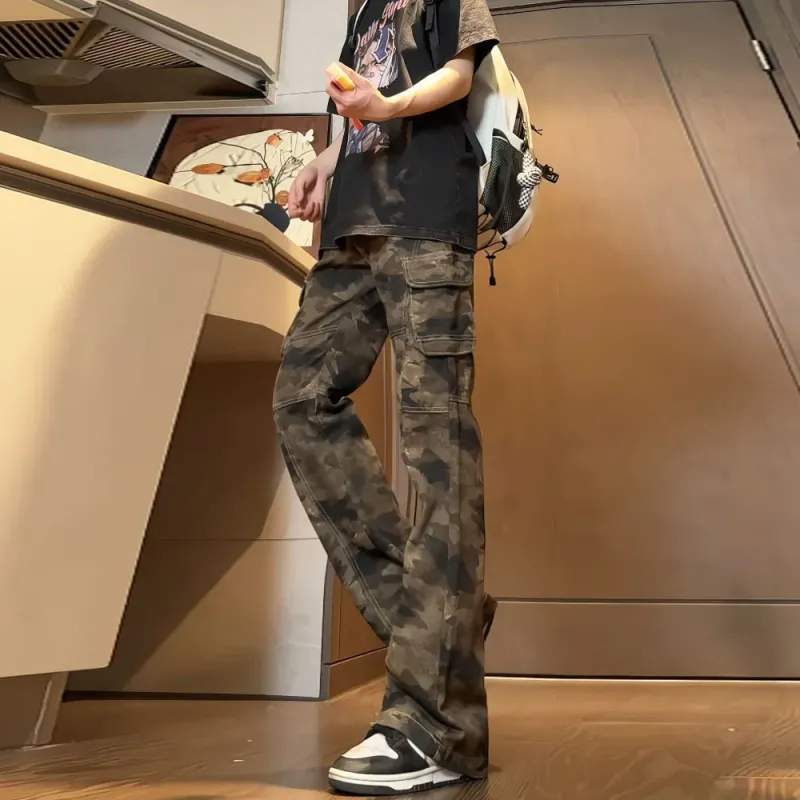 VIPGOOSE Jeans Unisex Camouflage-2
