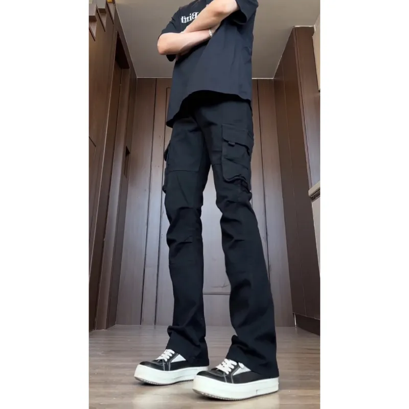 VIPGOOSE Jeans Unisex Black-4