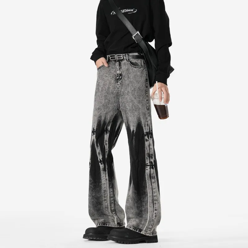 VIPGOOSE Jeans Unisex Black-5