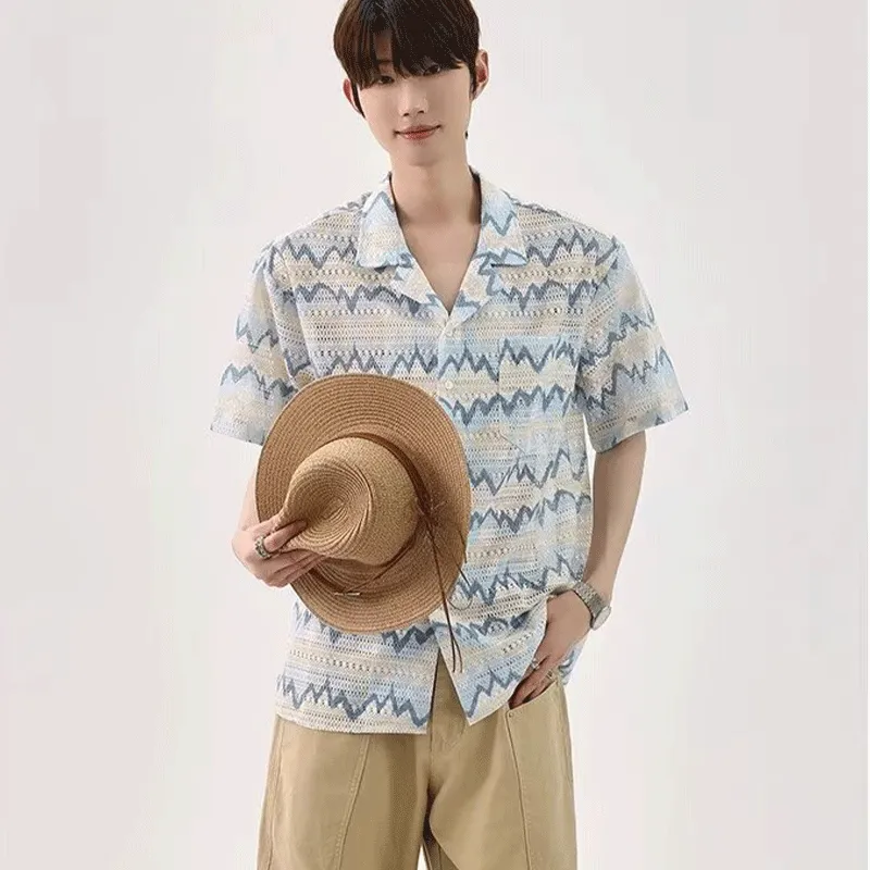 VIPGOOSE Shirts Unisex Blue-2