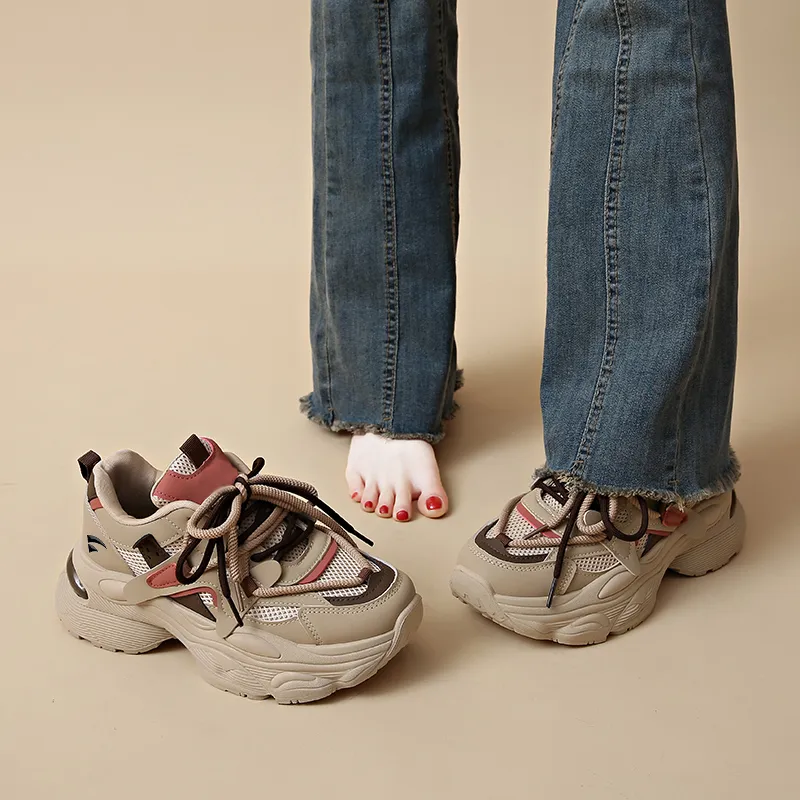 Vitro Non slip Lightweight Low Top Chunky Sneakers Women's-2