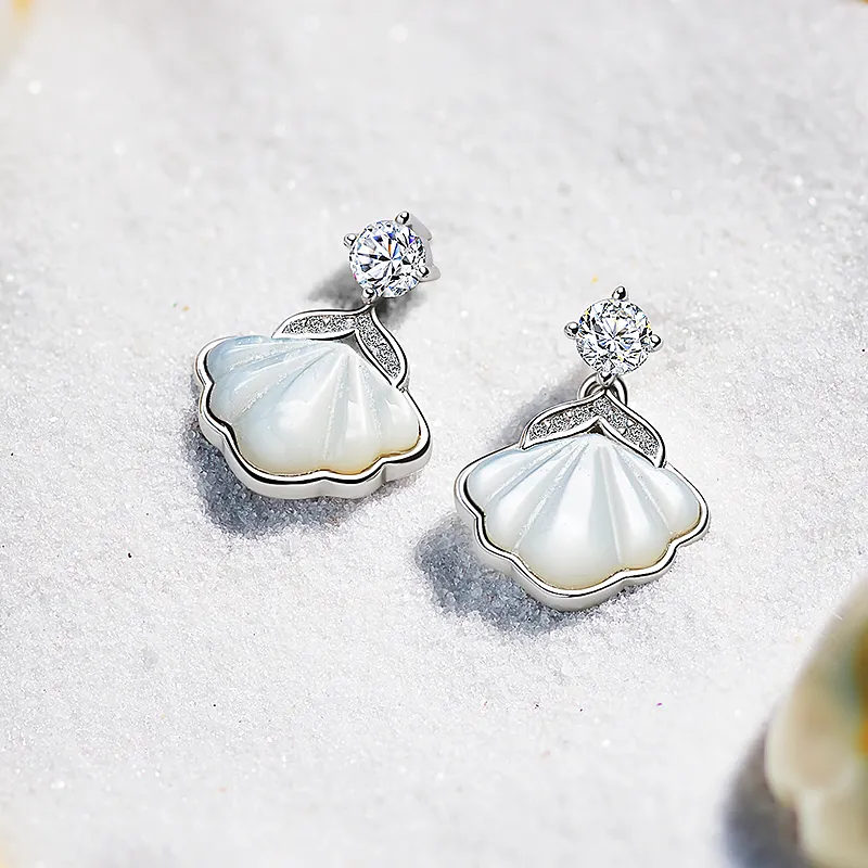 Disney Princess S925 Silver Stud Earrings Women's-9