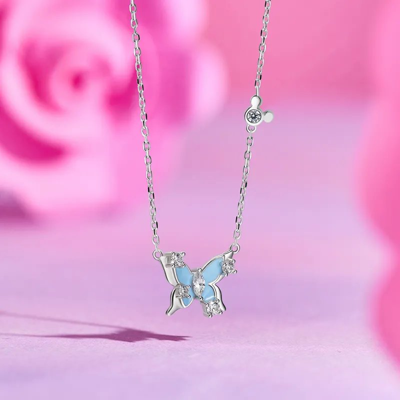 Disney Princess S925 Silver Necklaces Women's-11