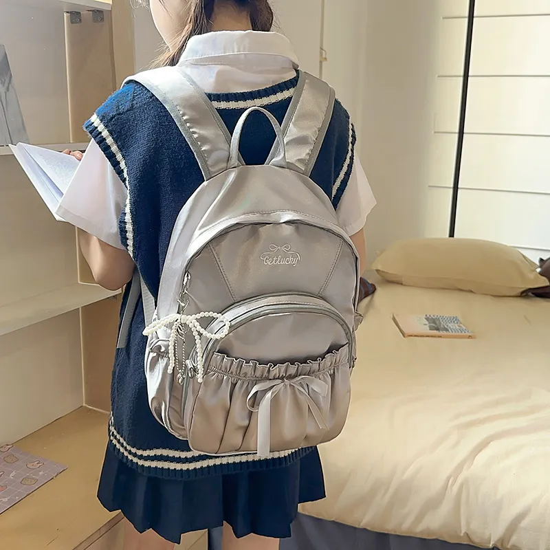 Kewuku Polyester Backpack Regular Women's Multicolor-7