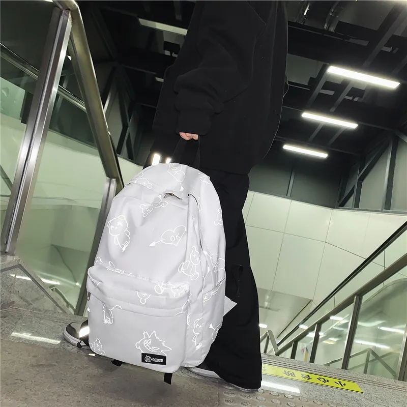 Kewuku Nylon Backpack Unisex Multicolor-10