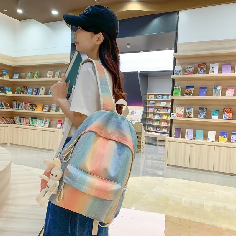 Kewuku PU Backpack Women's Multicolor-11