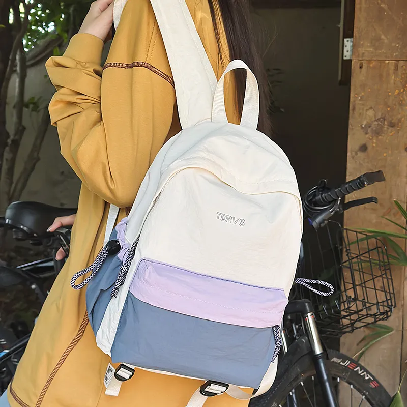 Kewuku Nylon Backpack Unisex Multicolor-9